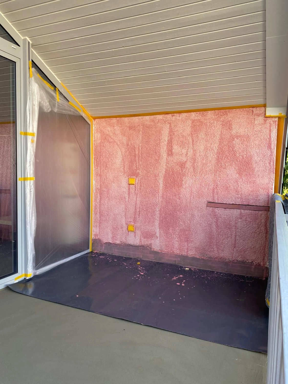 Bauabdichtungen- Bausanierungen Tiriakidis -  Komplette Renovierungsdienstleistungen – Fassaden arbeiten- Treppenabgang